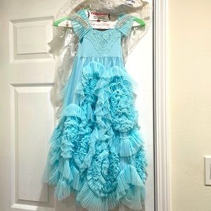 Dollcake her baby blues frock dress size 2 best wishes frock gown